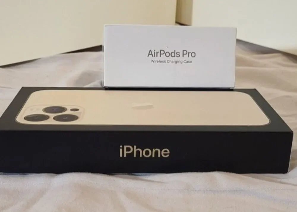 Lot Of 2 Iphone 13 PRO max Gold Box And Airpod Box ONLY